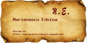 Marienescu Edvina névjegykártya